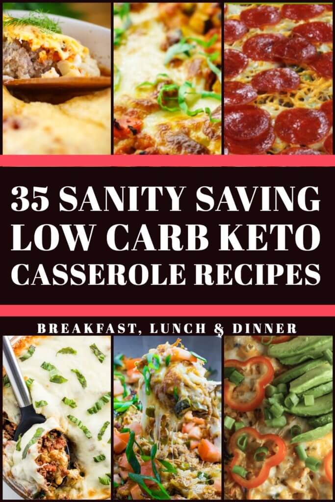 Looking for keto casserole recipes? These low carb keto diet recipes for weight loss are perfect for meal prep and make great easy dinner, lunch, and breakfast! Whether you’re searching for keto casseroles with chicken, beef, or vegetarian options this collection has an easy keto recipe you’ll love! #keto #ketorecipes #lowcarb #ketodinner #makeahead