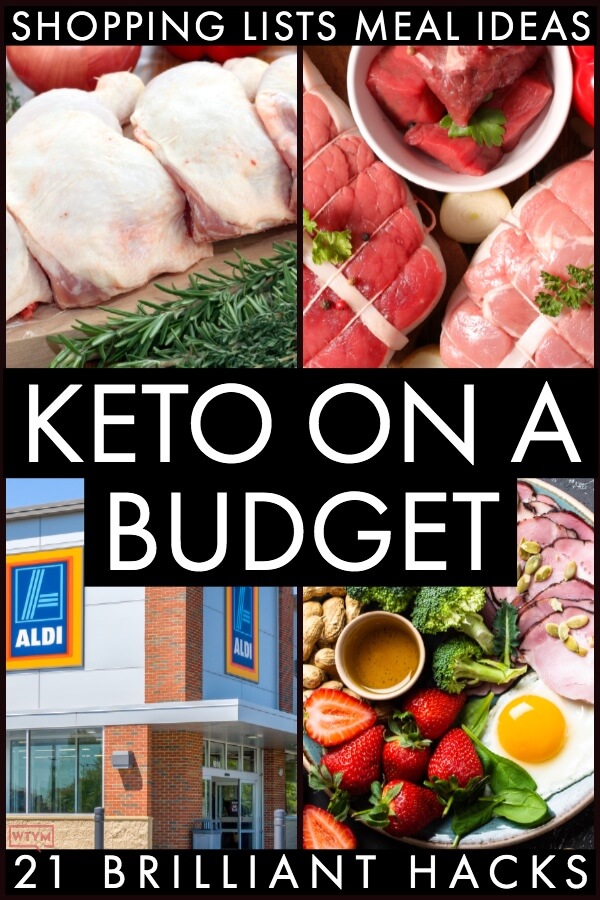 Save money & lose weight on the ketogenic diet with these keto on a budget tips, recipes & meal prep hacks! From creating keto shopping lists to finding the best cheap keto recipes & food for your money these keto diet tips are fabulous! Whether you’re just beginning the keto diet or you’re looking for ways to meal plan on a budget you need this Keto On A Budget guide! #keto #ketogenic #ketosis #budget #lowcarb #lchf