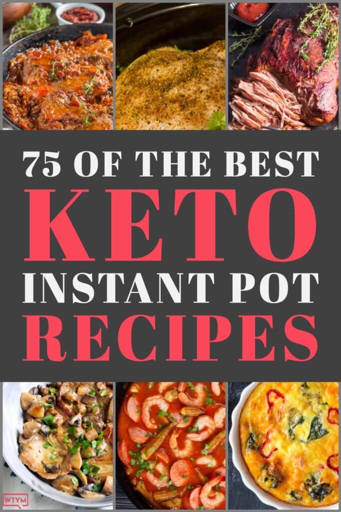 75 Keto Instant Pot Recipes! The best keto diet recipes for your Instant Pot that make keto dinners & breakfasts quick, fast & delicious! From low carb keto Instant Pot dinner recipes with chicken, beef, pork& shrimp to soups, chilis & simple keto Instant Pot breakfasts & desserts you’ll find a new favorite ketogenic diet meal to help you lose weight! #keto #ketorecipes #ketodinner #lowcarb #lowcarbrecipes #LCHF #InstantPot #instantpotrecipes #instantpotdinner