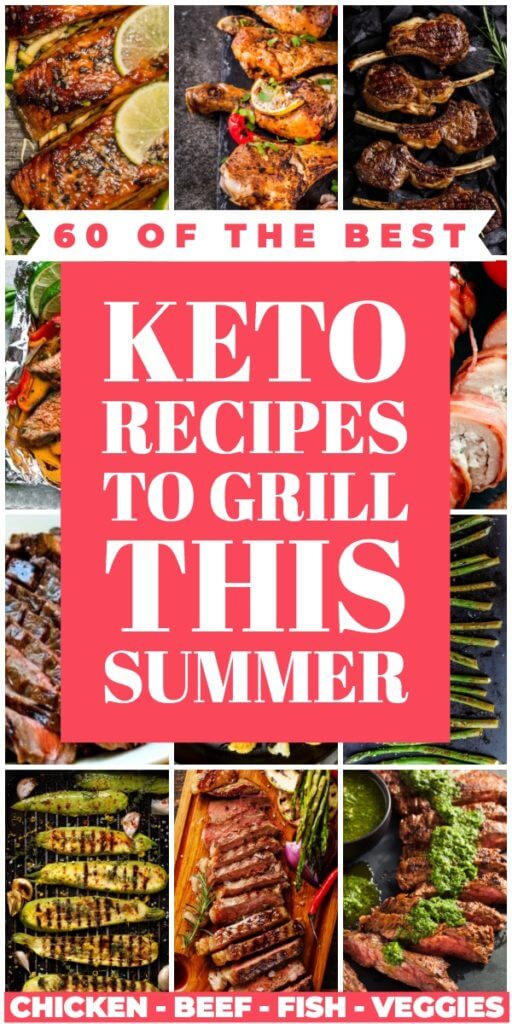 60 Easy Keto BBQ Recipes! The best keto grilling recipes on the low carb, ketogenic diet! Make your summer BBQ sizzle with these low carb grilling recipes with tons of flavor not carbs! Find a new favorite healthy summer grill idea here that will please a crowd & help you lose weight! Grill chicken, beef, steak, shrimp, salmon & veggies to perfection! Don’t miss these classic easy keto grilling recipes! #keto #ketorecipes #lowcarb #grill #grilling #summer #ketogrill #onthegrill