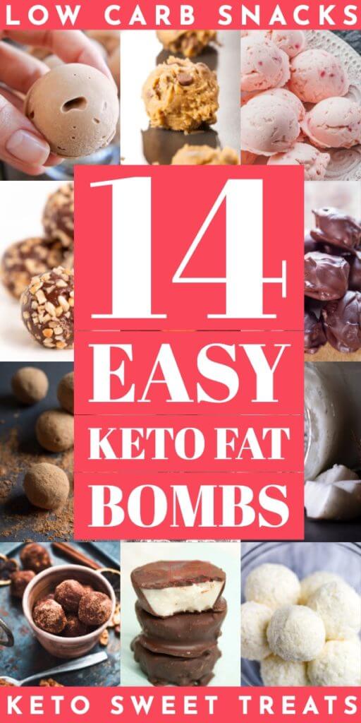 Keto Fat Bombs! The best keto fat bombs on the ketogenic diet! Try these healthy, low carb snack recipes with cream cheese, peanut butter, sugar-free chocolate chips, coconut oil & butter to make keto desserts & snacks that are out of this world delicious! Seriously, these are the best easy no-bake keto fat bomb recipes EVER! #keto #ketorecipes #lowcarb 