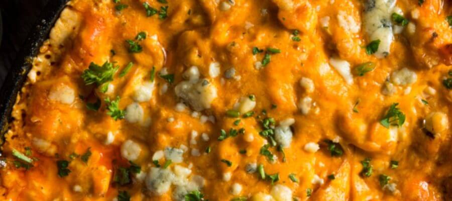 The Keto Buffalo Chicken Dip Recipe You Need For Gameday [Keto Crockpot or Oven Baked Appetizer]
