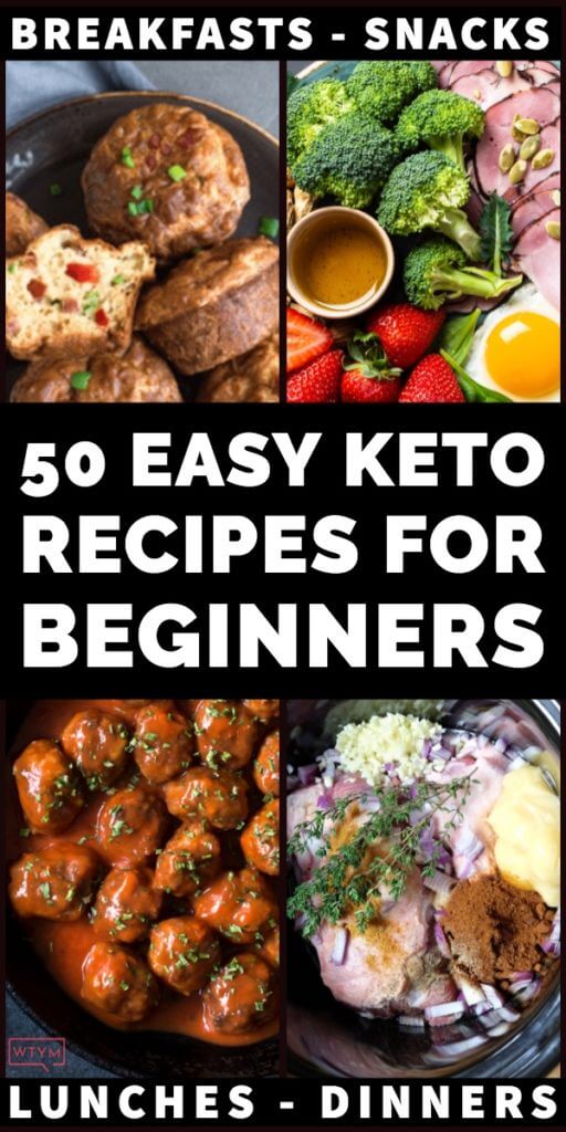 Keto Diet for Beginners Meal Plan. This keto diet for beginners meal plan has more than week 1 covered-you get 50 easy keto recipes for breakfast, lunch, dinner, & snacks. Easy Ketogenic Recipes you can meal prep ahead for weight loss! With tips for meal planning on a budget this is a fabulous keto diet for beginners menu with vegetarian & dairy free options, plus easy crockpot recipes! Perfect keto meal ideas to help you lose weight on the ketogenic diet! #keto #ketorecipes #mealprep #lowcarb 