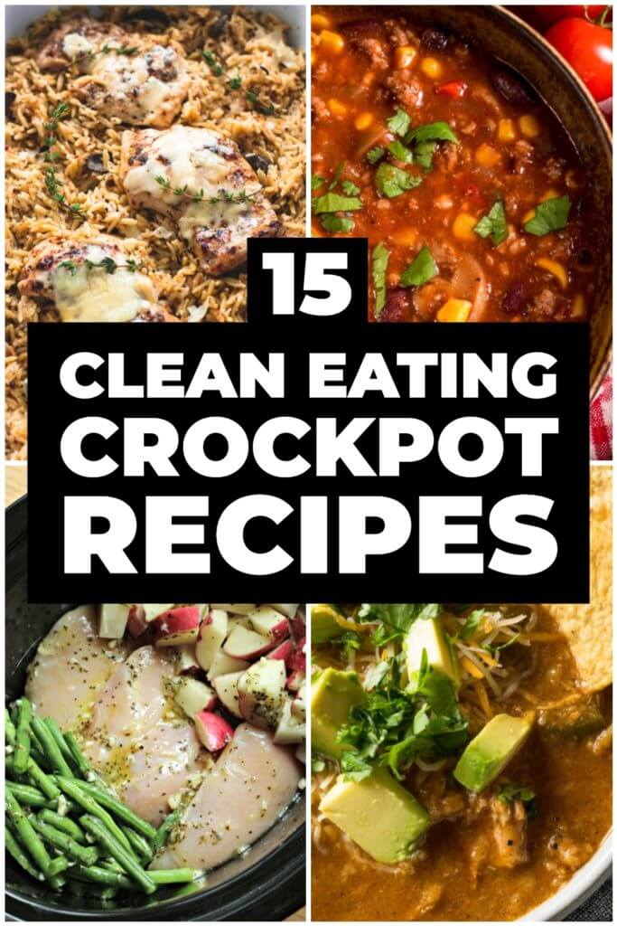 55 Healthy Crockpot Recipes! Finding slow cooking healthy dinner recipes just got easier with these 55 healthy dinner recipes for your crockpot! Tons of variety with chicken, beef, pork, & ground turkey plus sweet potato soups & chilis! Whether you’re on the clean eating, low carb, Weight Watchers, vegetarian, Paleo, or Whole30 diet you’ll find a new healthy easy crockpot meal for dinner here! #crockpot #crockpotrecipes #healthy #dinner #slowcooker #healthyrecipes