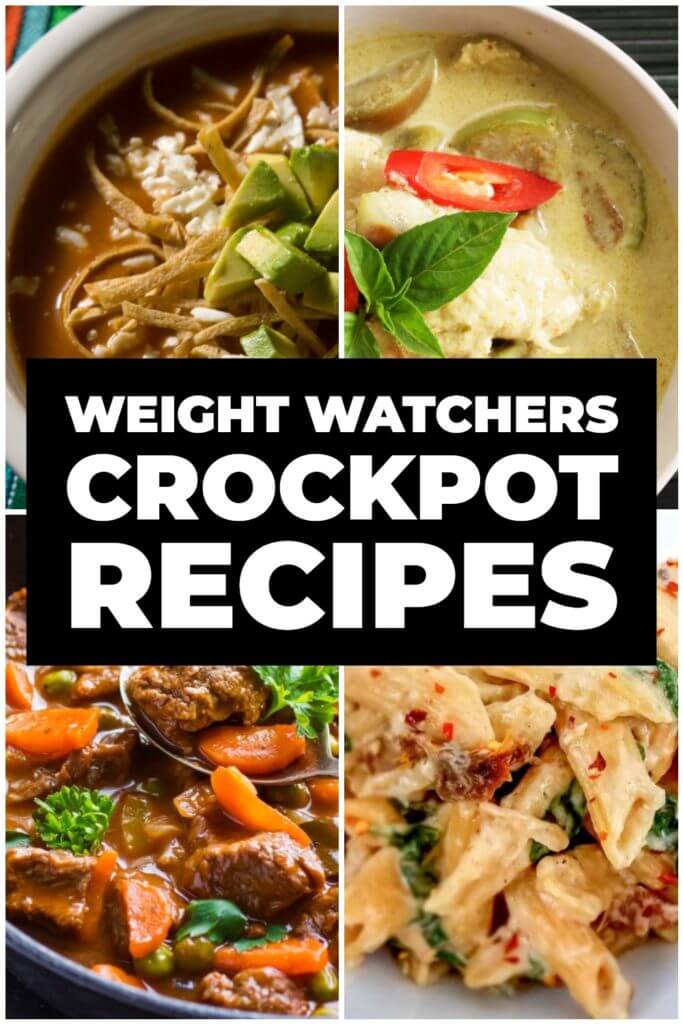 55 Healthy Crockpot Recipes! Finding slow cooking healthy dinner recipes just got easier with these 55 healthy dinner recipes for your crockpot! Tons of variety with chicken, beef, pork, & ground turkey plus sweet potato soups & chilis! Whether you’re on the clean eating, low carb, Weight Watchers, vegetarian, Paleo, or Whole30 diet you’ll find a new healthy easy crockpot meal for dinner here! #crockpot #crockpotrecipes #healthy #dinner #slowcooker #healthyrecipes 