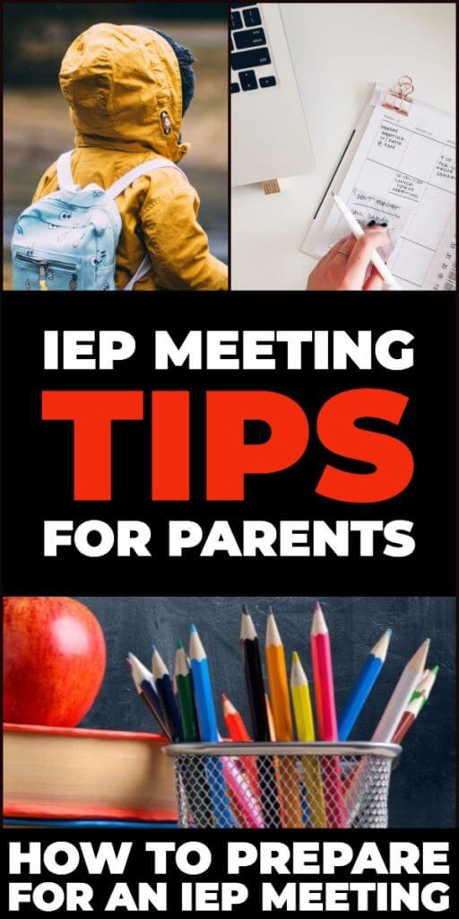 EP Meeting Tips for Parents. If you are looking for IEP preparation tips, this checklist will help you plan to advocate for your child. Learn about creating an (IEP) Individualized Education Plan, setting SMART goals, organizing an IEP binder and questions you need to ask during the IEP meeting. Awesome special education resource for parents and caregivers. #IEPmeeting #IEP #IEPTips #parentteacherconference
