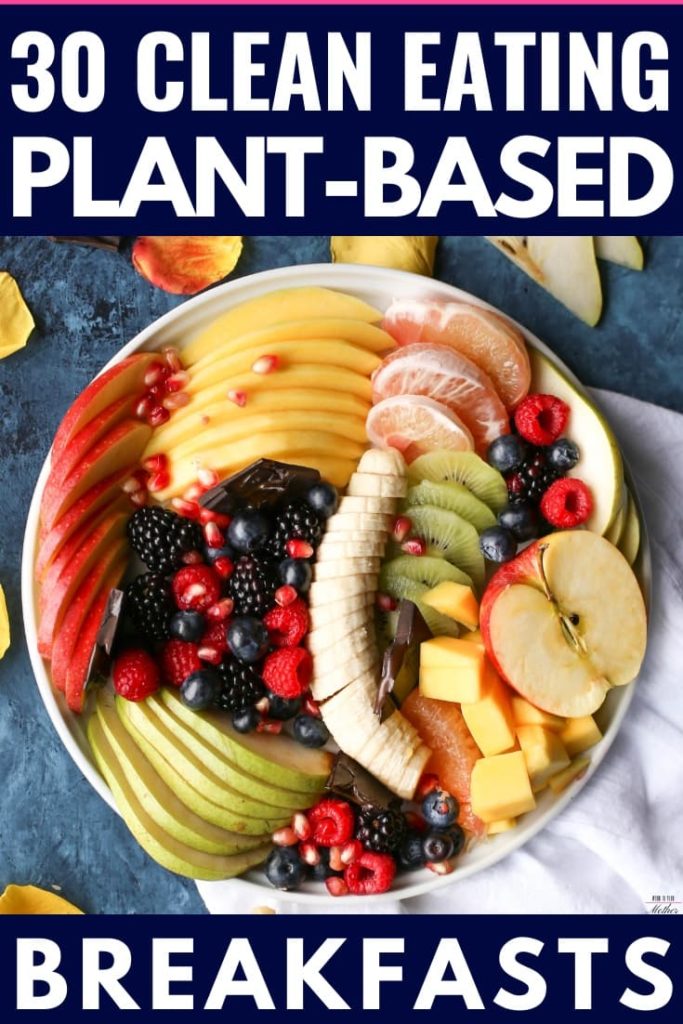 Plant Based Meal Plan. In need of high protein vegan recipes for busy mornings? Check out these 30 healthy clean eating plant based recipes! These simple dairy-free vegan meals are perfect if you’re new to the plant-based diet! With healthy plant based breakfast recipes like plant based smoothie bowls, and recipes using peanut butter, black beans, chia and oatmeal you’re guaranteed to find a new favorite here #plantbased #vegan #veganrecipes #healthyfood #veganfood #cleaneating