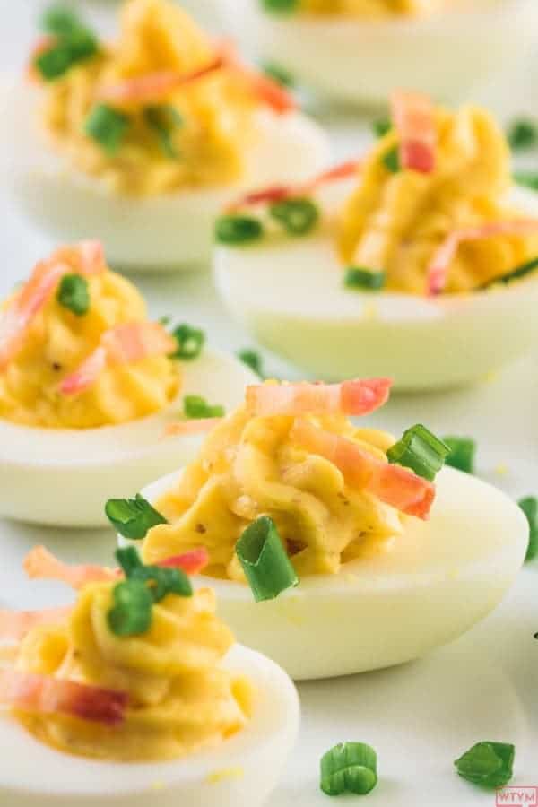 Keto Deviled Eggs with Bacon
