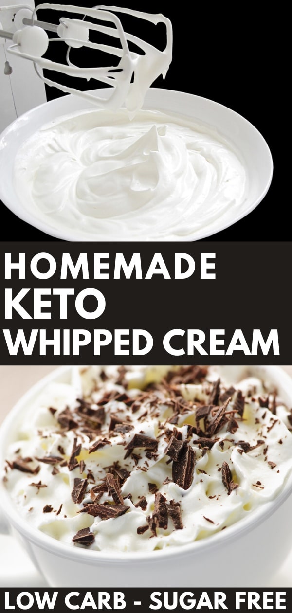 Easy Homemade Keto Whipped Cream Recipe [Low Carb, Sugar-Free]