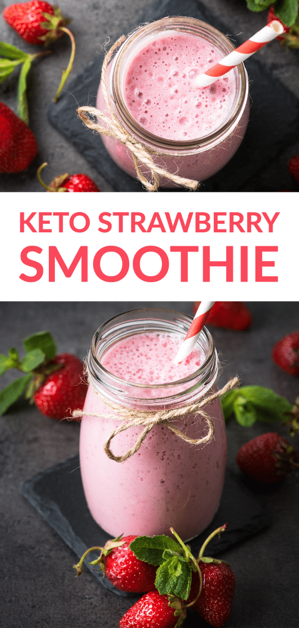 Keto Strawberry Smoothie Recipe | Word To Your Mother Blog