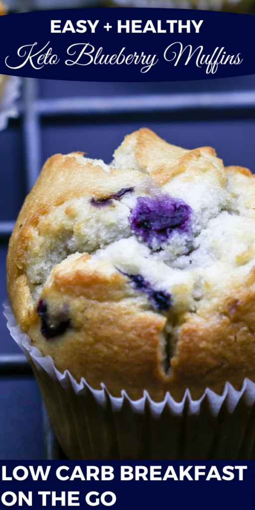 Keto Blueberry Muffins Recipe with Almond Flour Make the best almond flour blueberry muffins from scratch in one bowl or your blender! These low carb paleo blueberry muffins make a fabulous breakfast on the go or snack that’s ready in 30 minutes and freezer friendly! #keto #lowcarb #muffins #breakfast #paleo 