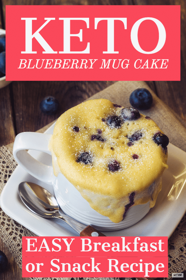 Easy Keto Blueberry Mug Cake Recipe (Ready In 10 Minutes)