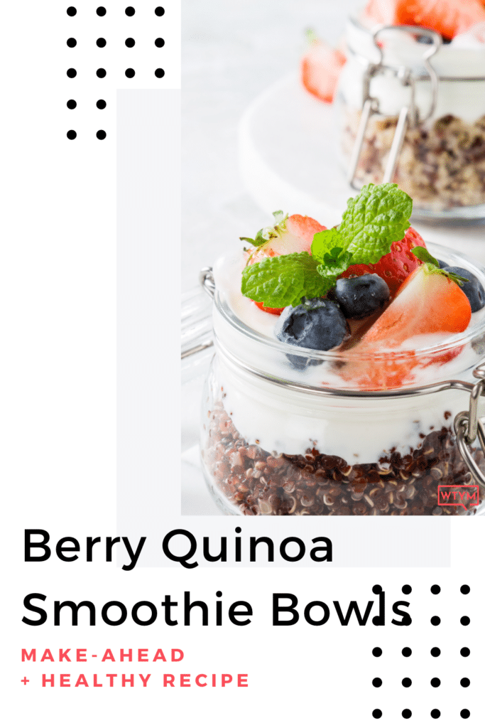 berry quinoa smoothie bowls