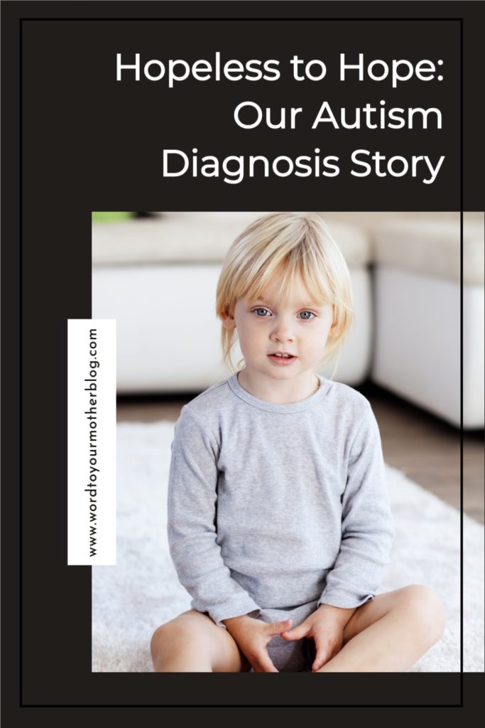 Autism Diagnosis Story