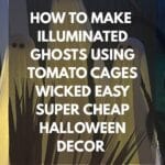 tomato cage ghost DIY