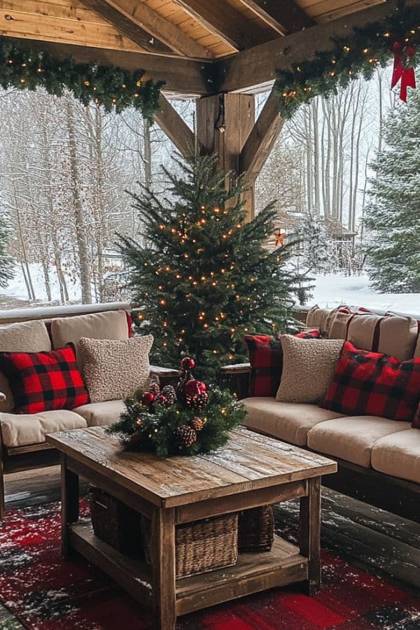 front porch Christmas decoration ideas