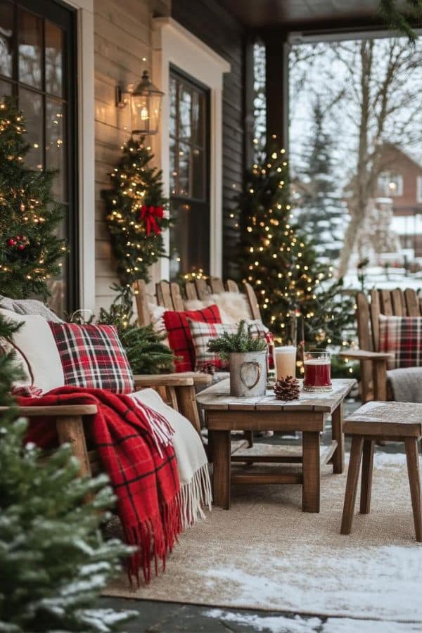 front porch Christmas decoration ideas