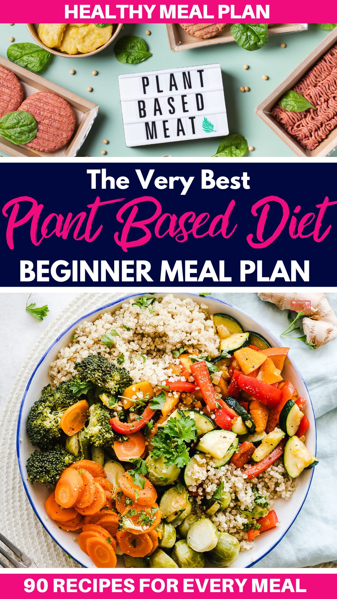 Plant Based Diet Meal Plan For Beginners: 90 Plant Based Recipes