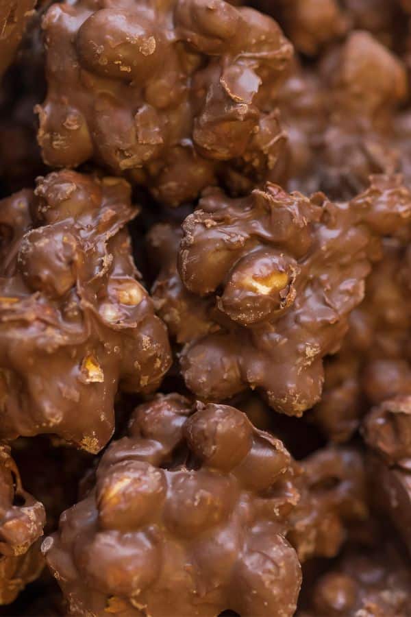 Crockpot Chocolate Peanut Cluster Candy Recipe