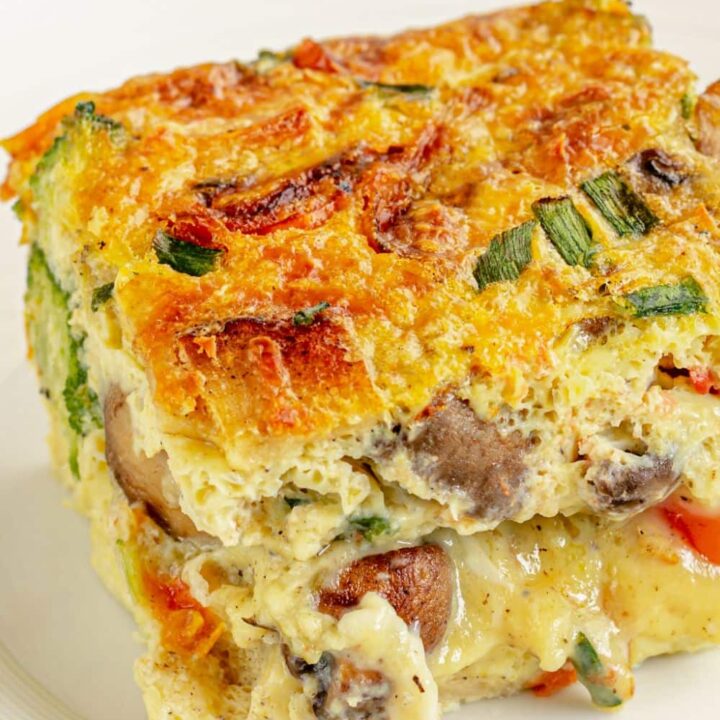 Keto Crockpot Breakfast Casserole with Sausage, Cheese & Broccoli