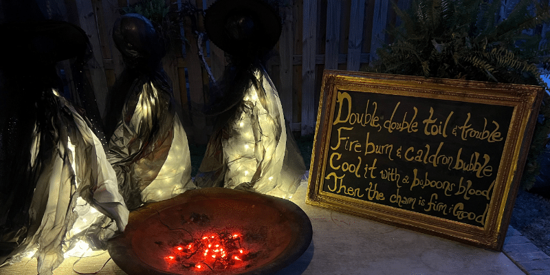 Three Witches Halloween DIY