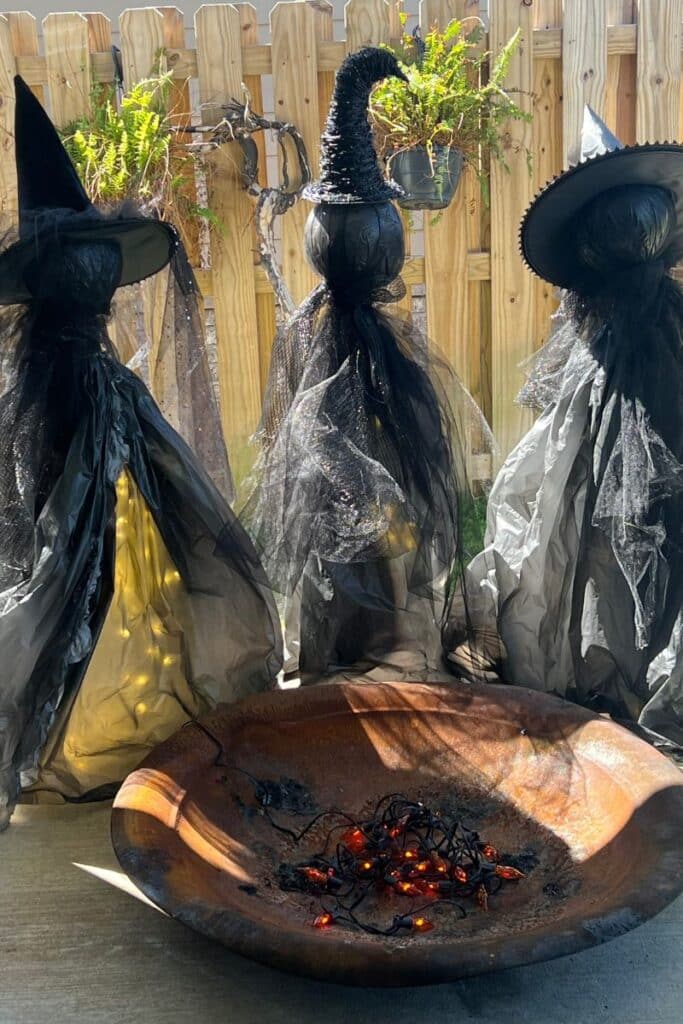 Three Witches Halloween DIY