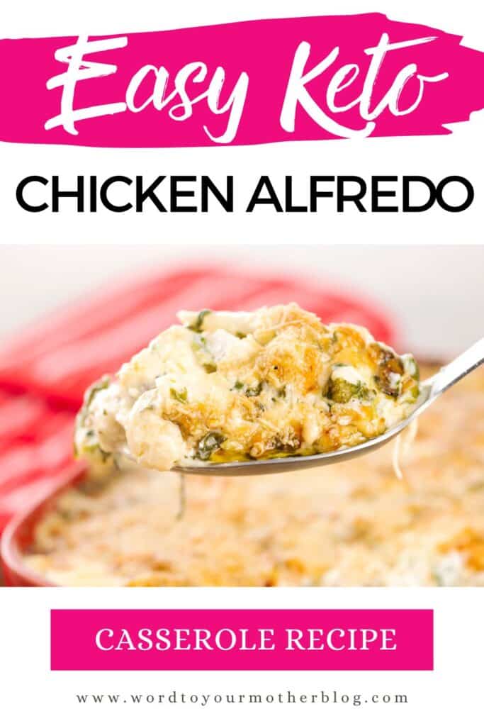 keto chicken alfredo casserole 