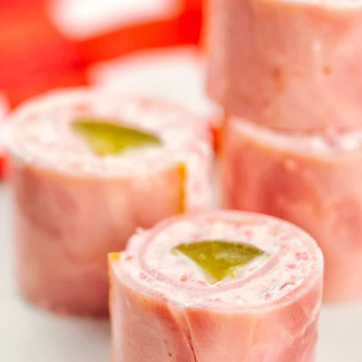 Ham and Cheese Roll Ups With Pickle | Super Easy Keto Pinwheels Snack Idea