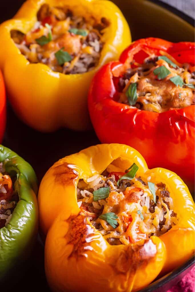 slow cooker stuffed bell peppers recipe