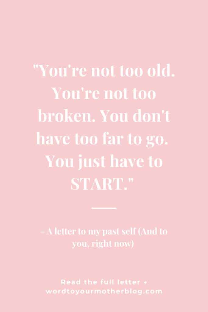 never too late to lose weight