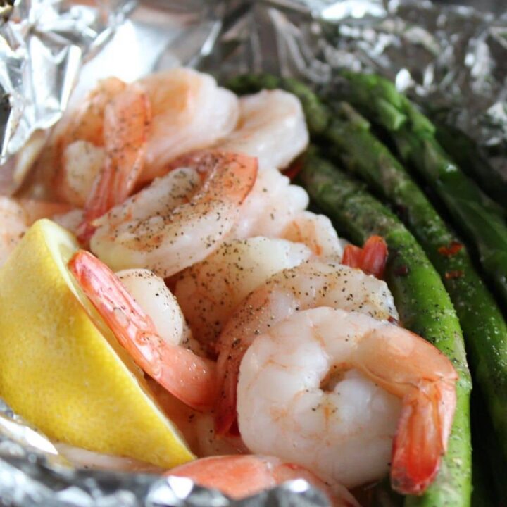 Shrimp and Asparagus Foil Pack Dinner (The Hobo Meal You Didn't Know You Needed)