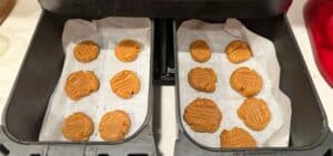 healthy peanut butter air fryer cookies